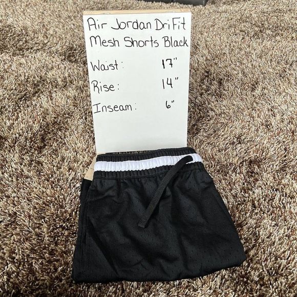 Air Jordan Mens 2XL Dri-Fit Mesh Shorts Black DH9075-010 New Diamond Jumpman - Picture 12 of 12